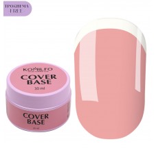 Base corrector for gel polish camouflage Komilfo Cover Base HEMA/TPO free, 30 ml (gel jar)