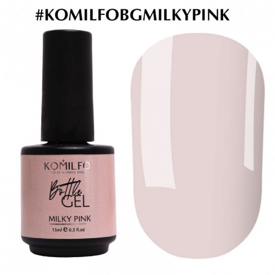 Bottle Gel Milky Pink 15 ml. Komilfo