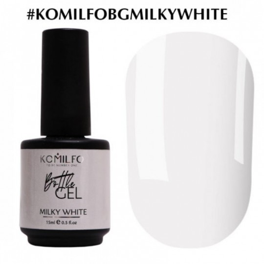 Bottle Gel Milky White 15 ml. Komilfo