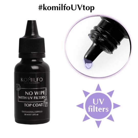 No Wipe UV Top 30 ml. Komilfo