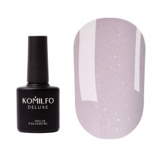 Komilfo Moon Crush Base 103 milky pink base, gold glitter, translucent, 8 ml