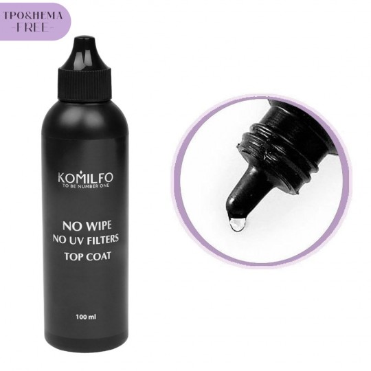 No Wipe UV Top 100 ml. Komilfo HEMA/TPO free