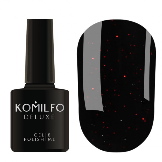 Gel polish Black Red, 8 ml