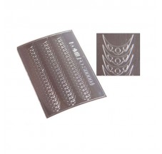 Komilfo Metallized nail stickers Silver #004