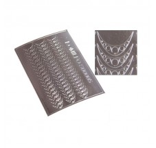 Komilfo Metallized nail stickers Silver #005