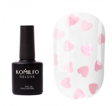 KOMILFO NO WIPE L'AMOUR ROSE TOP, WITHOUT LS, WITH UV FILTER, 8 ML