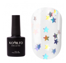 KOMILFO STAR NAILS HOLO TOP, WITHOUT LS, WITH UV FILTER, 8 ML