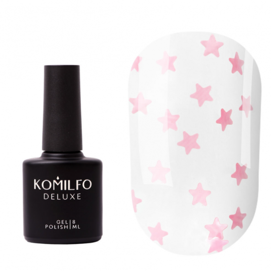 Komilfo No Wipe Star Nails Rose Top, 8 מ"ל