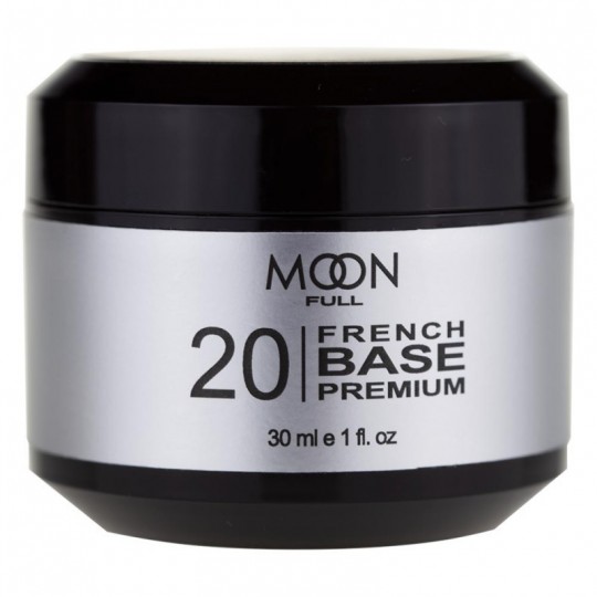 Moon Full French Base Premium №20 (white), 30 ml.