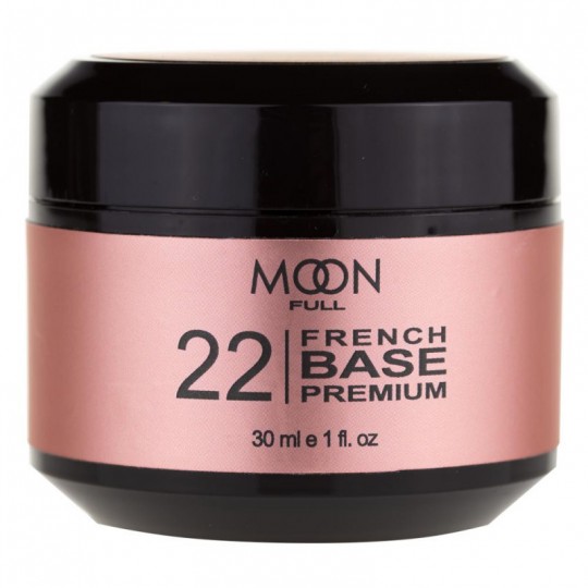 Moon Full French Base Premium No. 22 (bright peach), 30 ml.