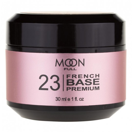 Moon Full French Base Premium No. 23 (pink-peach), 30 ml.