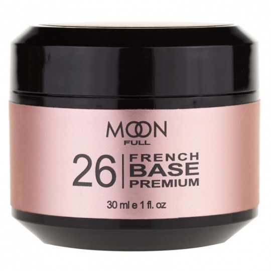 Moon Full French Base Premium №26 (розовый темный), 30 мл.