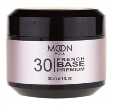 Moon Full French Base Premium No. 30 (white-pink), 30 ml.