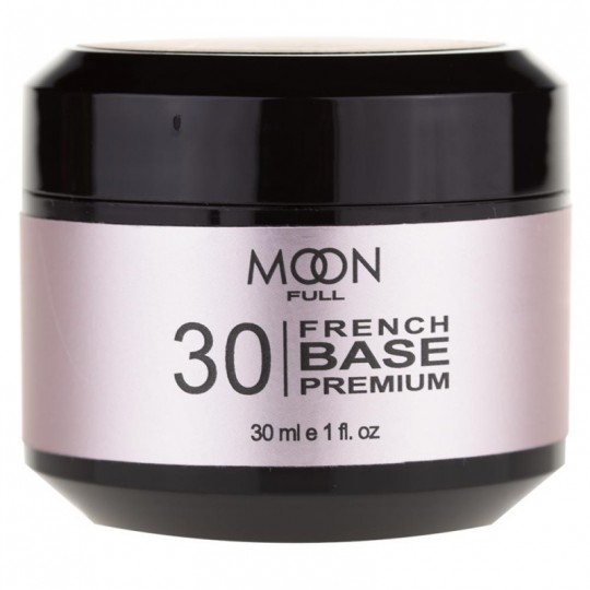 Moon Full French Base Premium No. 30 (white-pink), 30 ml.
