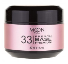 Moon Full French Base Premium رقم 33 (بيج - وردي) ، 30 مل.