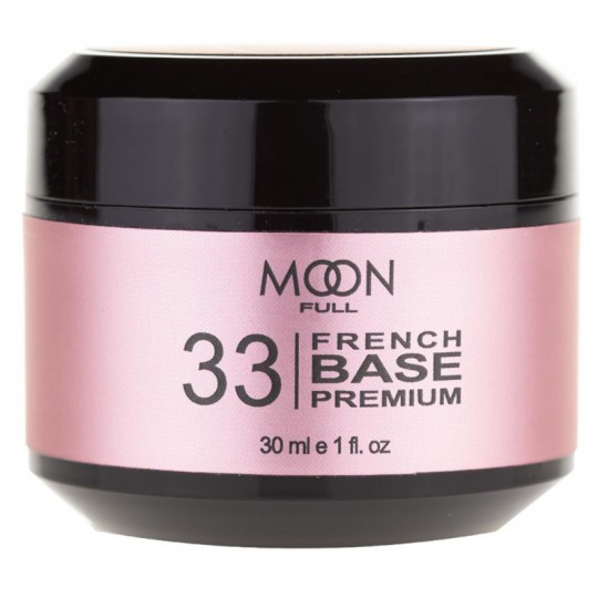 Moon Full French Base Premium رقم 33 (بيج - وردي) ، 30 مل.