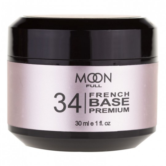 Moon Full French Base Premium No. 34 (light beige), 30 ml.