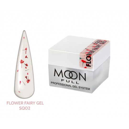 Flower Fairy Gel with dried flowers, 5ml No. SQ02 HEMA/TRO Free, hypoallergenic, Moon Full 