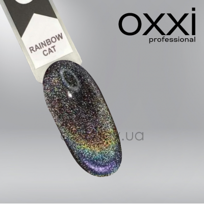 GEL-POLISH OXXI RAINBOW CAT, הולוגרפי, מגנטי, 10 מ"ל