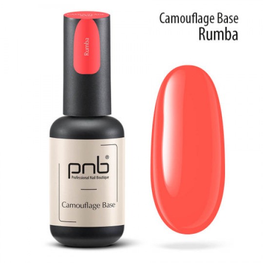 Camouflage rubber base Rumba, coral 8 ml