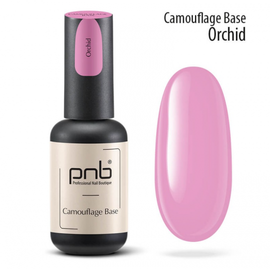 Камуфлирующая каучуковая база PNB /UV/LED Camouflage Base PNB, Orchid, 8 ml