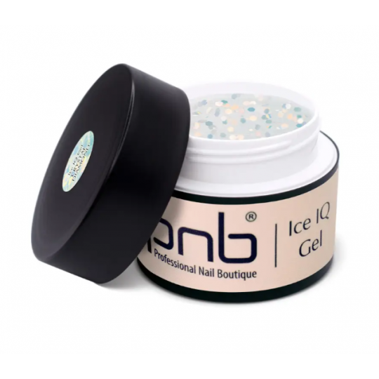 جل بولي جل شفاف بدرجة حرارة منخفضة / UV/LED Ice IQ Gel، Crystal Diamond، PNB، 50 مل