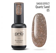 Gel polish PNB Shock Effect, Quartz sand 05