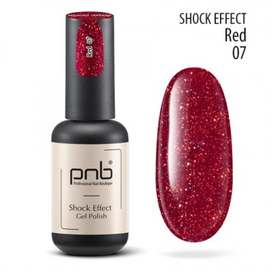 طلاء جل PNB Shock Effect ، أحمر 07
