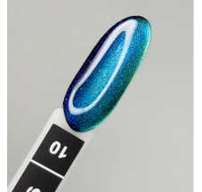 Luxton Gel Lacquer 9D Cat 10 Turquoise Blue, Magnetic, 10ml.