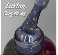 Luxton Confetti 002 Gel Lacquer, Yogurt with colored confetti, 10 ml.