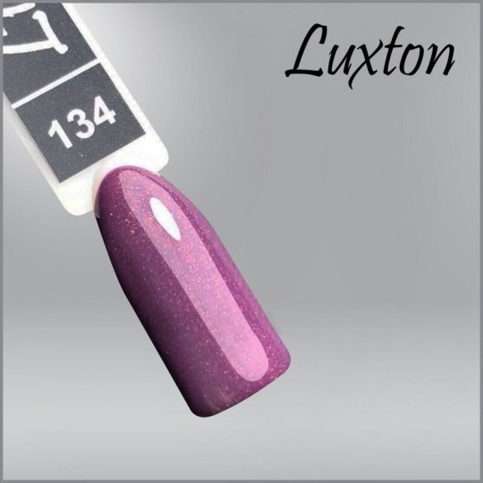 Luxton ג'ל לכה 134 סגול עם ניצוצות, 10 מ"ל