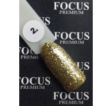 Luxton Titan 002 Gold Glitter Gel Lacquer with Mica, 10 ml.