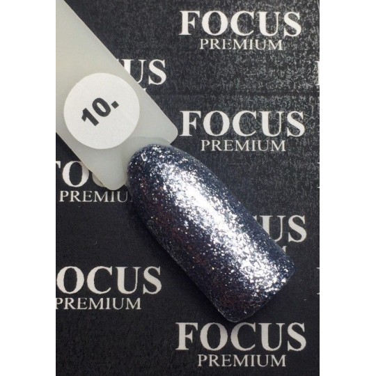 Luxton Titan Gel Lacquer 010 Gray with Sparkles, 10 ml.