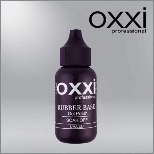 Base rubber for gel polish Oxxi Professional Grand Rubber Base (with a thin nose), 30 ml