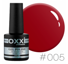 Oxxi gel polish #005 (very dark red)