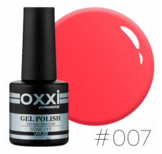 Oxxi gel polish #007 (coral red)