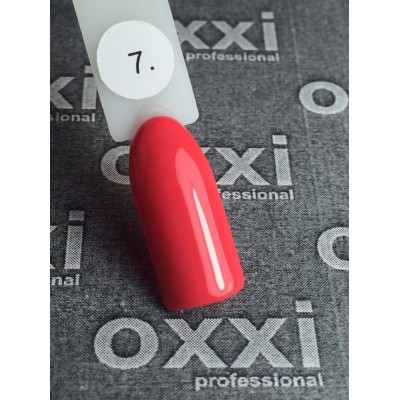 Oxxi gel polish #007 (coral red)