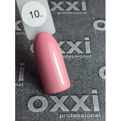 Oxxi gel polish #010 (pale coral-pink)