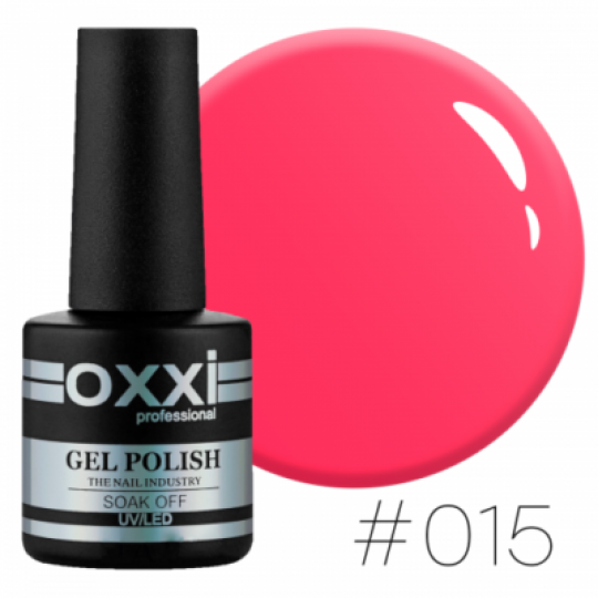 Oxxi gel polish #015 (pink-crimson)