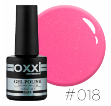 Oxxi gel polish #018 (pink with micro-sparkle)