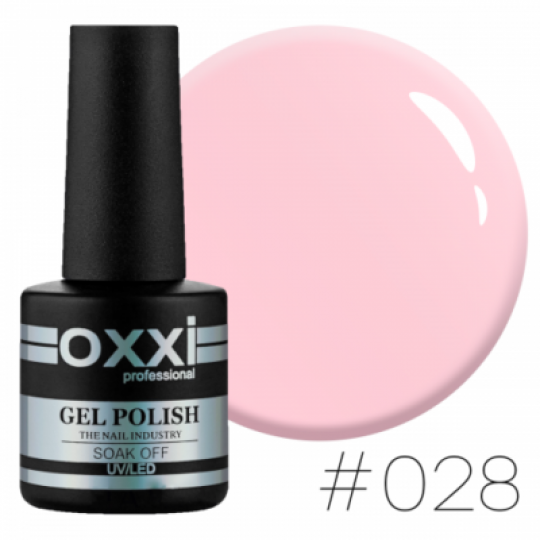 Гель лак Oxxi №028 (светлый сиренево-розовый)