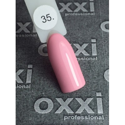 Oxxi gel polish #035 (pastel coral-pink)