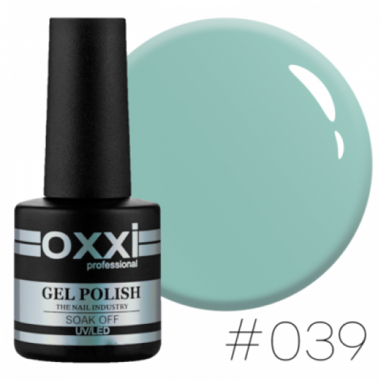 Oxxi gel polish #039 (dimmed blue-gray)