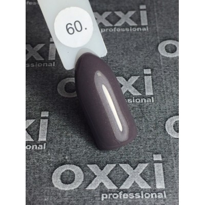 Oxxi gel polish #060 (coffee-colored with a barely noticeable micro-shine)
