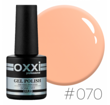 Гель лак Oxxi №070 (бледный розово-персиковый)