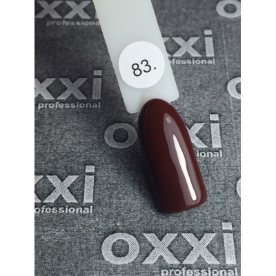 Гель лак Oxxi №083 (красно-коричневый)