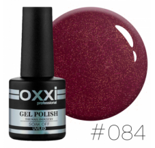 Oxxi gel polish #084  (marsala with micro shine)
