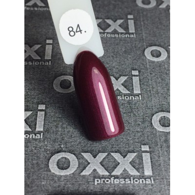 Гель лак Oxxi №084 (марсала с микроблеском)