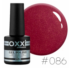 Oxxi gel polish #086 (pink fuchsia with micro-shine)
