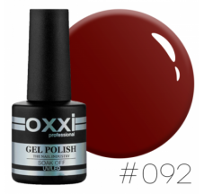 Oxxi gel polish #092 (dark red-brown)